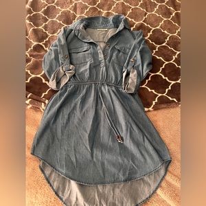 Denim dress!